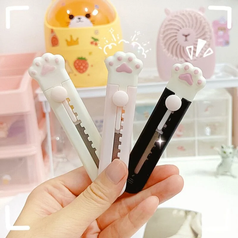 Kawaii Cute Cat Paw Mini Box Cutter - Image 6
