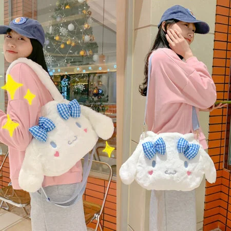 Kawaii Sanrio Cinnamoroll Plush Shoulder Bag