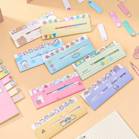 Kawaii Cartoon Index Sticky Tabs 120 Sheets