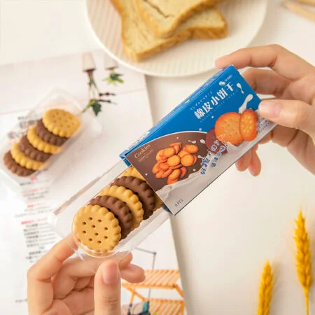 Kawaii Cookie Shape Erasers 6 Pcs