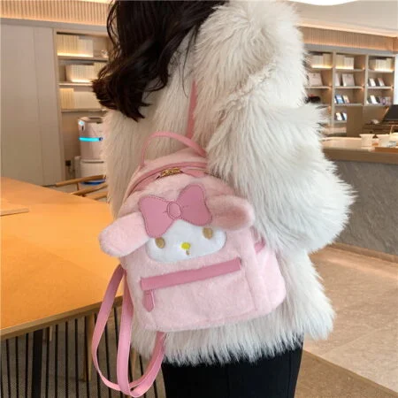 Kawaii Sanrio Plush Cinnamonroll / My Melody Backpack
