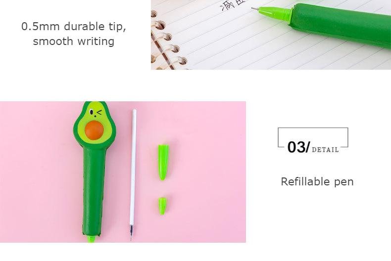 Kawaii Animals Stress Relieve Squishy Gel Pen