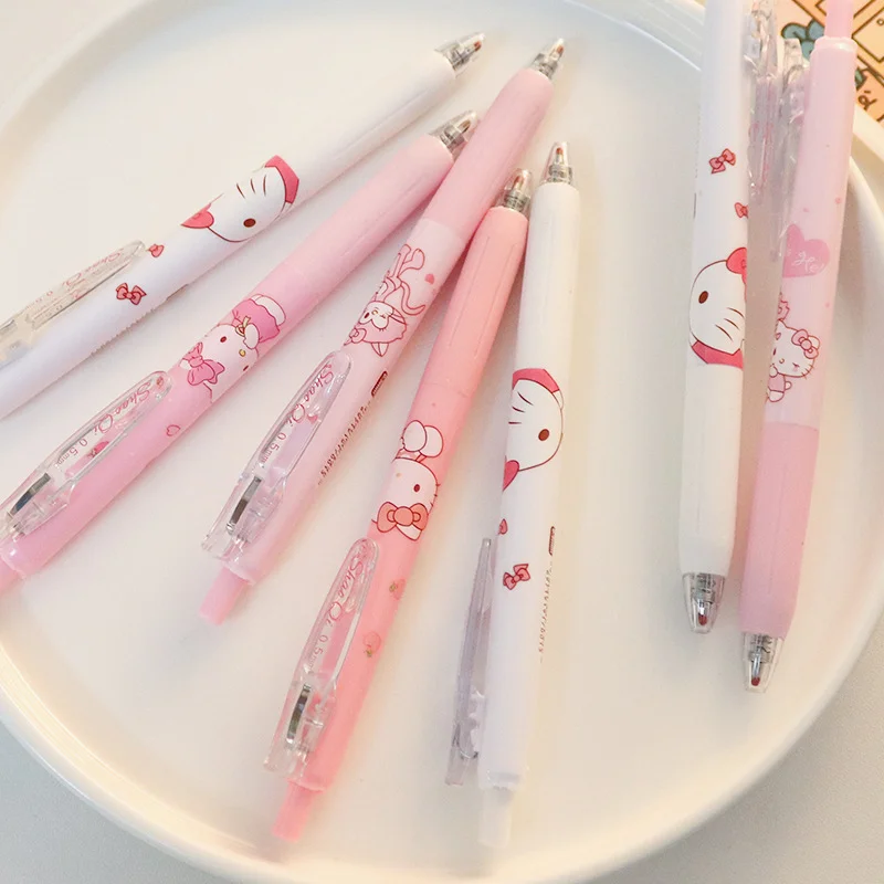 Kawaii Sanrio Hello Kitty Retractable Press Neutral Pen 0.5mm - Image 4
