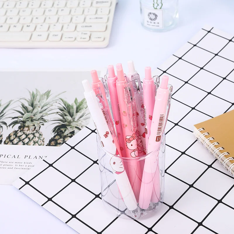 Kawaii Sanrio Hello Kitty Retractable Press Neutral Pen 0.5mm - Image 7