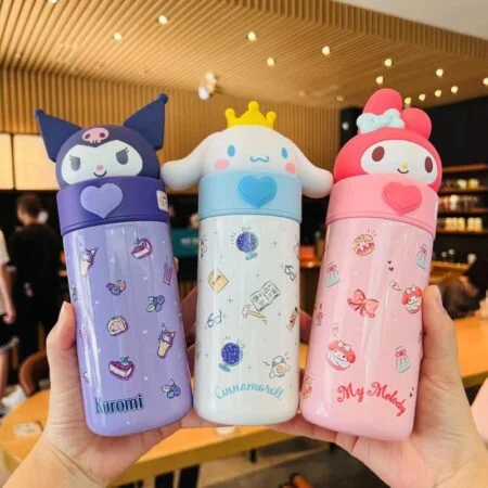 Kawaii Sanrio Cinnamoroll/My Melody Thermal Water Bottle