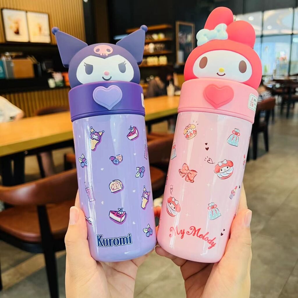 Kawaii Sanrio Cinnamoroll/My Melody Thermal Water Bottle – LoliFairies ...