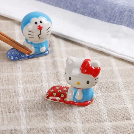 Kawaii Hello Kitty and Doraemon Chopstick Holder