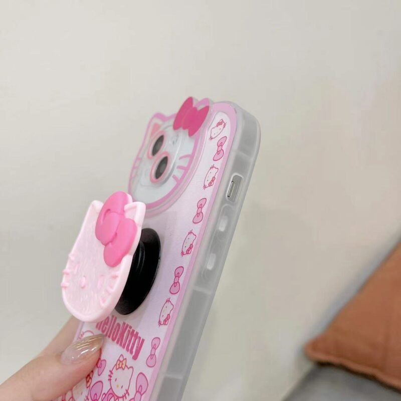 Kawaii Sanrio Hello Kitty Pop Socket iPhone Case - Image 7