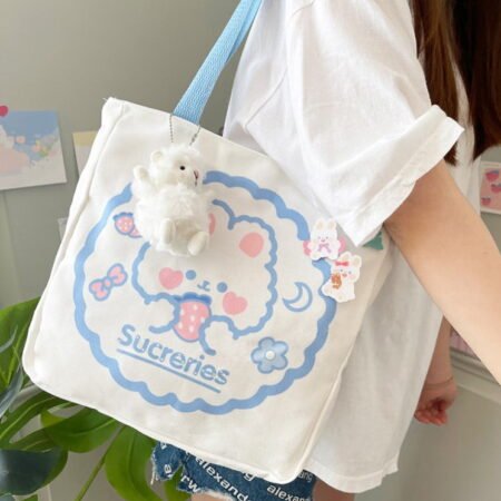 Kawaii Japanese-style Cartoon Canvas Bag