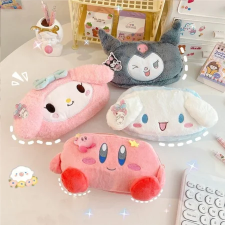 Kawaii Sanrio Kirby Plush Pencil Case