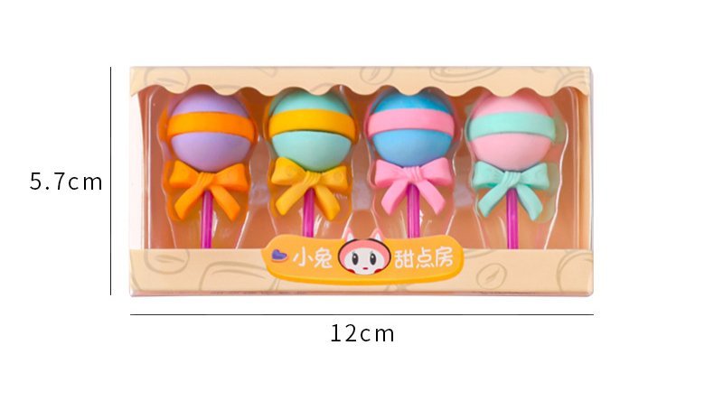 Kawaii Yummy Dessert Erasers Set 4Pcs