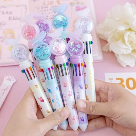 Kawaii Butterfly Fairy 10-in-1 Multicolors Ballpoint Pen