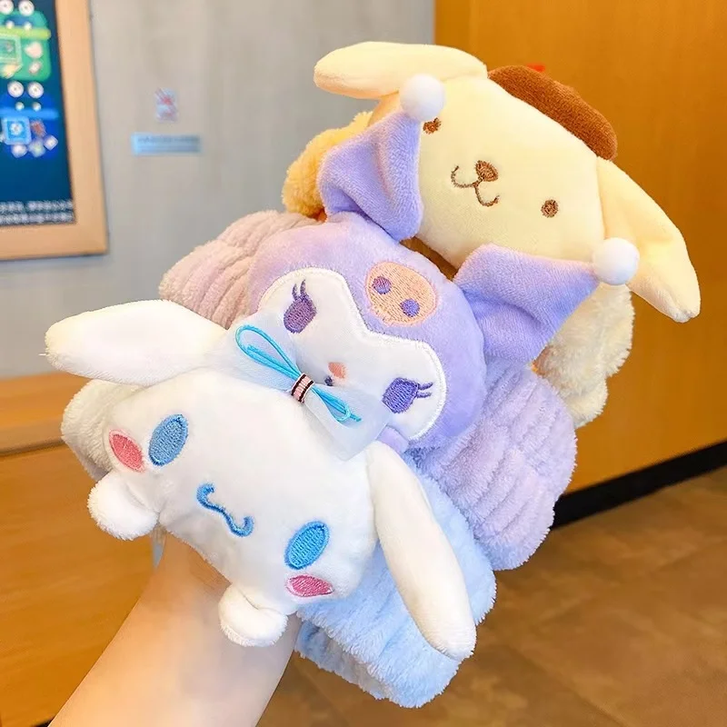 Kawaii Sanrio My Mylody / Cinnamoroll Plush Facial Makeup Headband - Image 3