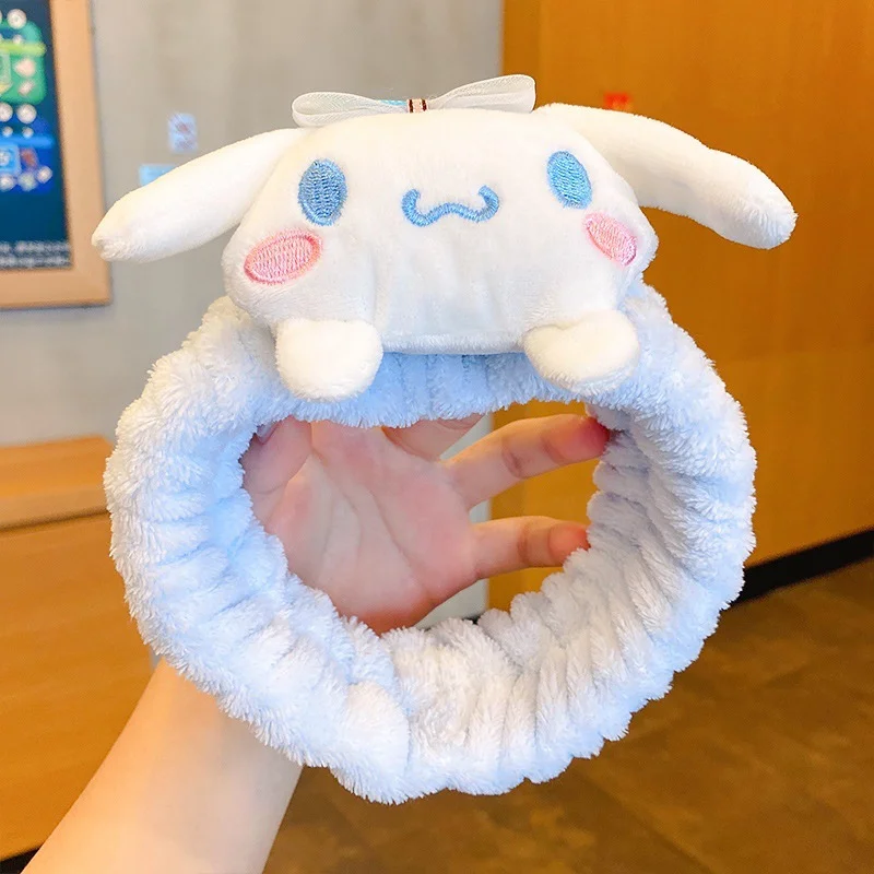 Kawaii Sanrio My Mylody / Cinnamoroll Plush Facial Makeup Headband - Image 4