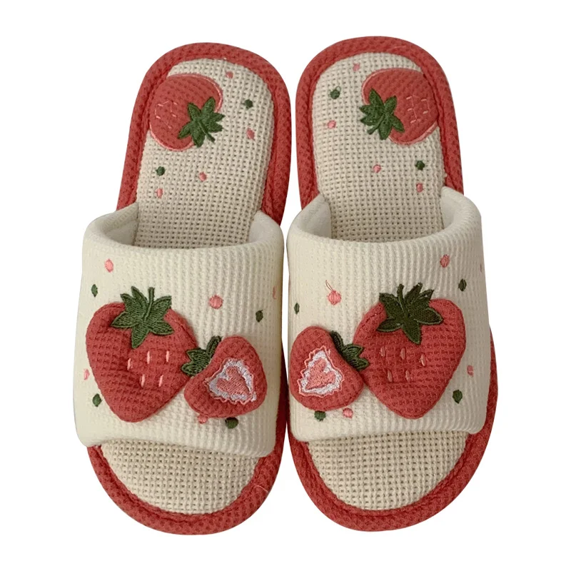 Kawaii Strawberry Soft Slippers - Image 7