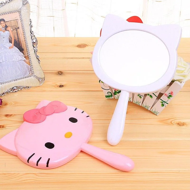 Kawaii Sanrio Hello Kitty Handheld Vanity Mirror