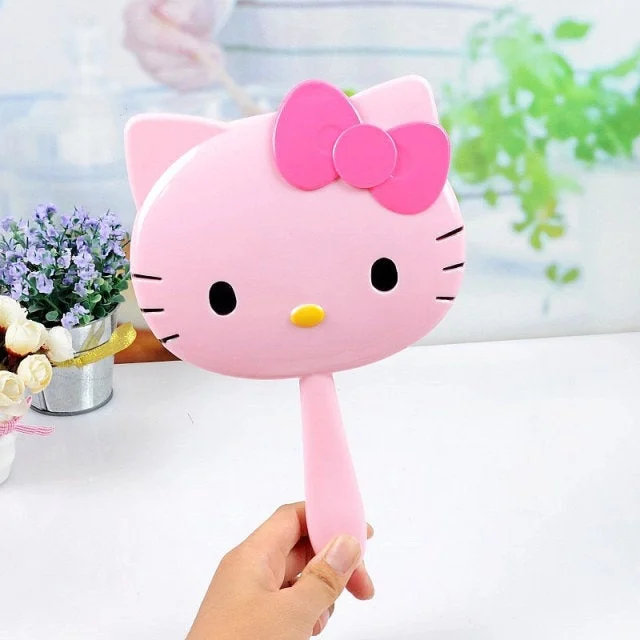 Kawaii Sanrio Hello Kitty Handheld Vanity Mirror