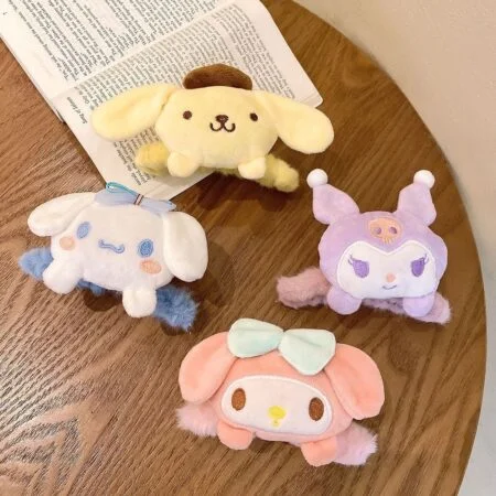 Kawaii Sanrio Double Side Plush Large Hair Claw