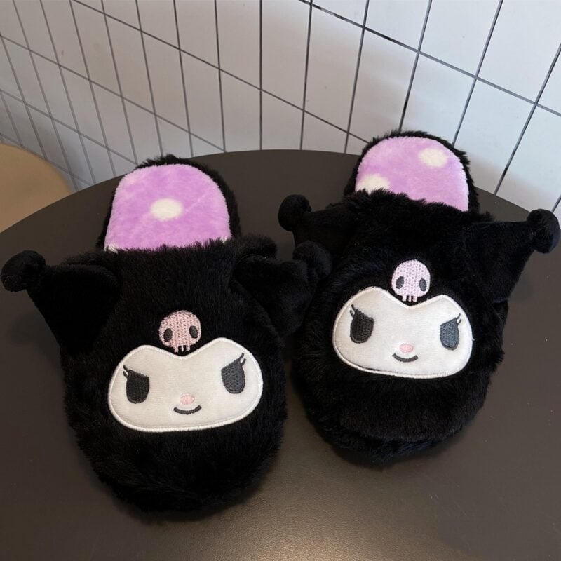 Kawaii Sanrio Plush Non-slip Slippers - Image 6