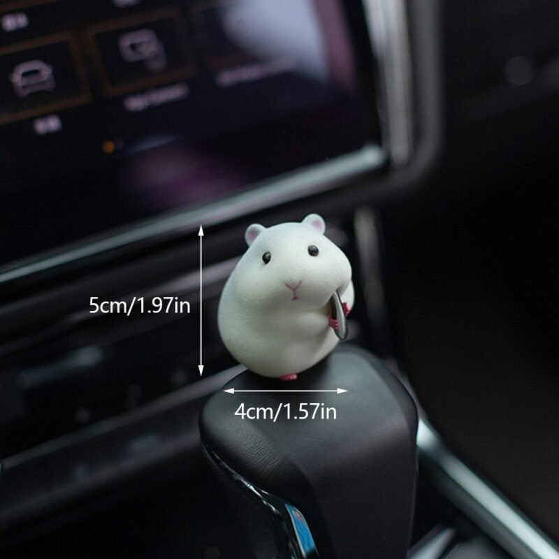 Cute Gourmet Hamster Figure Car Interior Decoration - Image 5