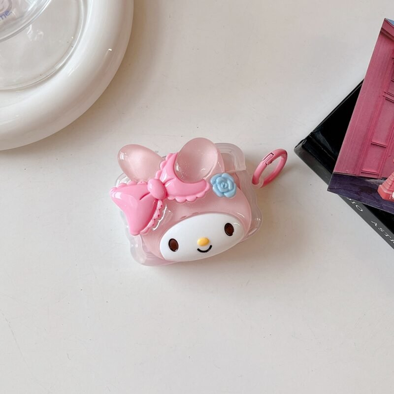 3D Sanrio Cinnamoroll Transparent AirPods Case - Image 4