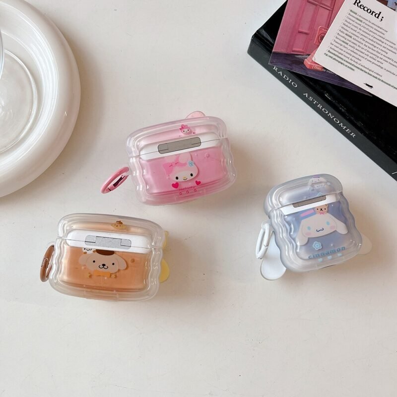 3D Sanrio Cinnamoroll Transparent AirPods Case - Image 9