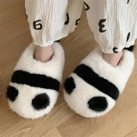 Kawaii Panda Plush Non-slip Slippers