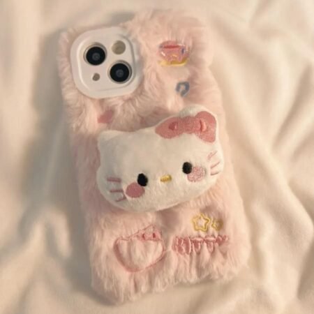 Kawaii Pink Hello Kitty Doll iPhone Case